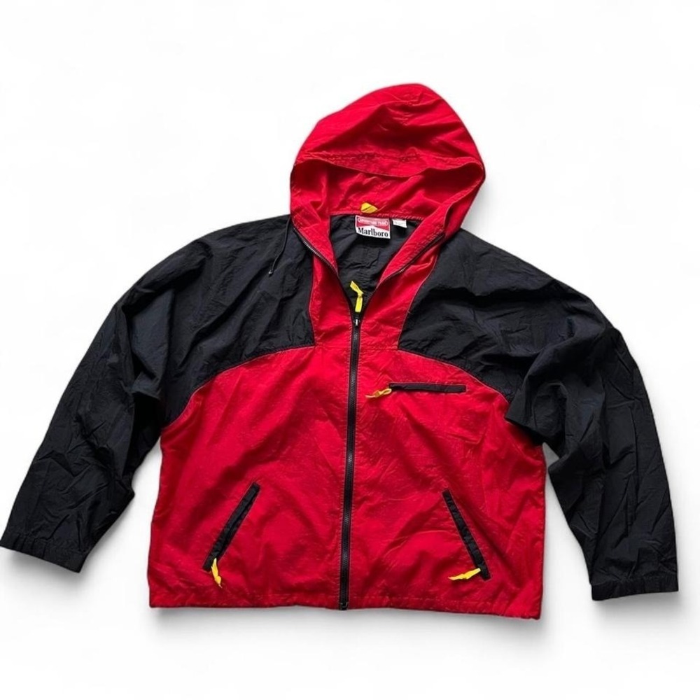 Vintage Marlboro Adventure Team Windbreaker Jacket XL 90s Gorpcore Retro